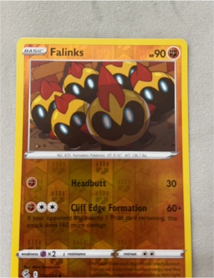 2021 Pokémon Fusion Strike #154 Falinks — front