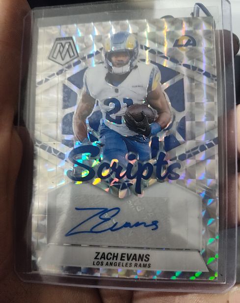 2024 Panini Mosaic #SC-ZEV Zach Evans Scripts — front