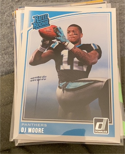2018 Panini Donruss #316 D.J. Moore — front