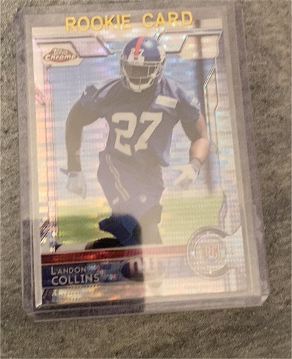 2015 Topps Chrome #118 Landon Collins Rookie Card — front
