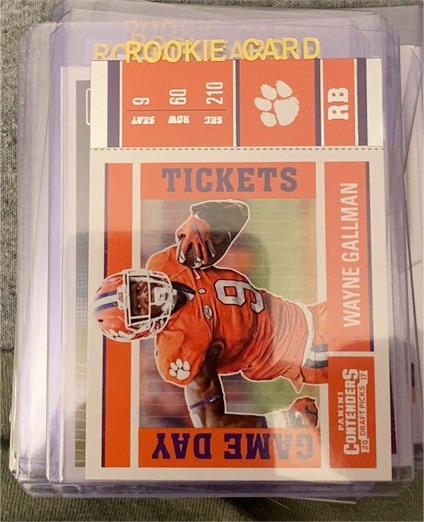 2017 Panini Contenders Draft Picks Game Day Tickets #9 Wayne Gallman — front