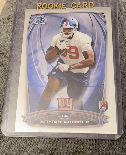 2014 Bowman Chrome #157 Xavier Grimble Rookie Card — front