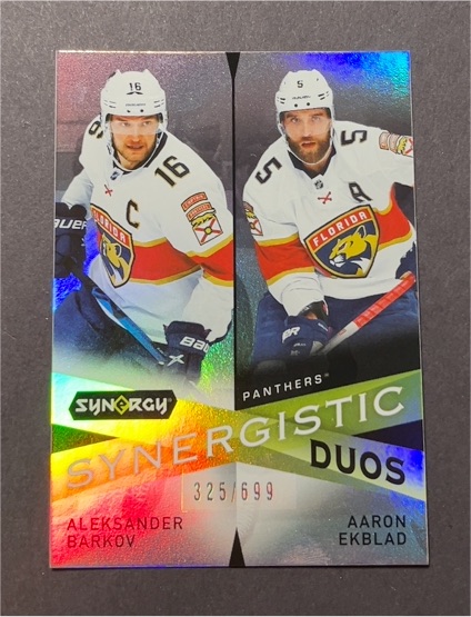 2022-23 Upper Deck Synergy Synergistic Duos #SD-8 Aleksander Barkov/Aaron Ekblad — front
