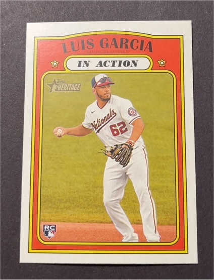 2021 Topps Heritage #110 Luis Garcia In Action — front