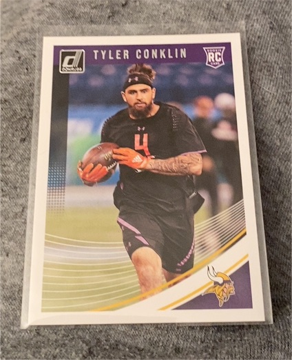 2018 Panini Donruss #380 Tyler Conklin — front