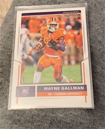 2017 Score #383 Wayne Gallman — front