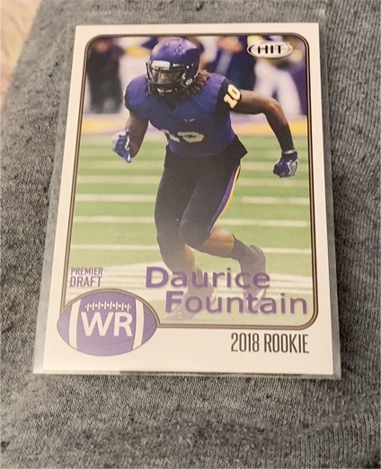 2018 Sage Hit Premier Draft #WR Daurice Fountain — front