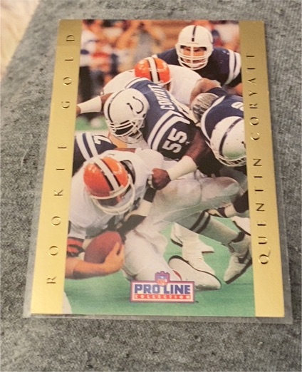 1992 Pro Line Rookie Gold Quentin Coryatt — front