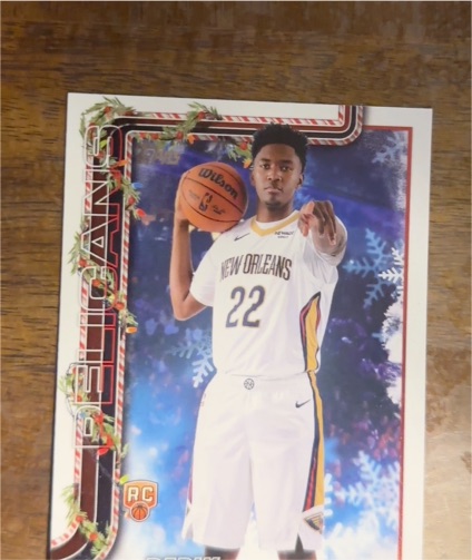 2025-26 Topps Holiday #H173 Derik Queen — front