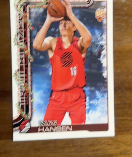 2025 Topps Holiday #H176 Yang Hansen — front