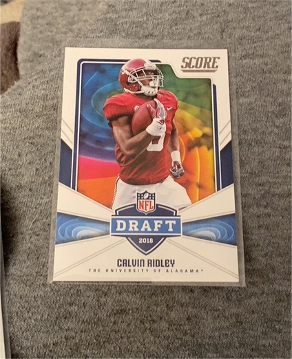 2018 Panini Score NFL Draft #8 Calvin Ridley — front