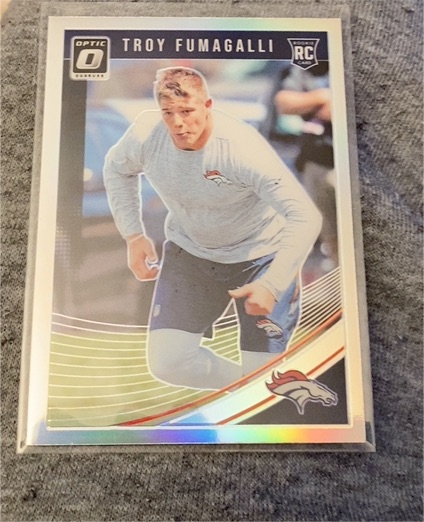 2018 Donruss Optic #129 Troy Fumagalli Rookie Denver Broncos — front
