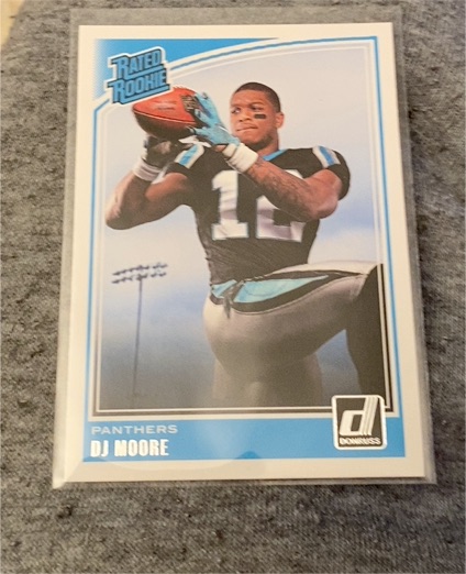 2018 Panini Donruss #316 D.J. Moore — front