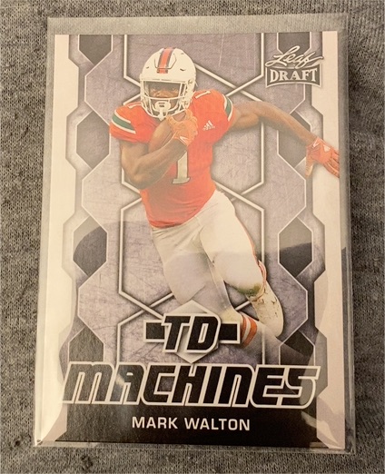 2018 Leaf Draft TD Machines #TD-13 Mark Walton — front