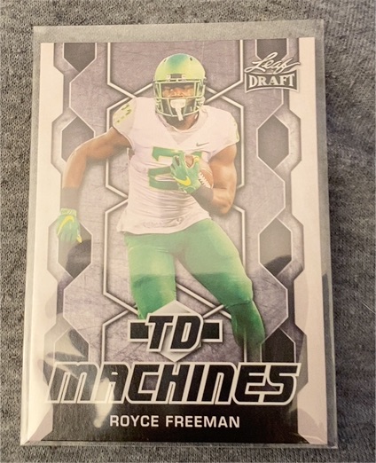 2018 Leaf Draft TD Machines #TD-17 Royce Freeman — front