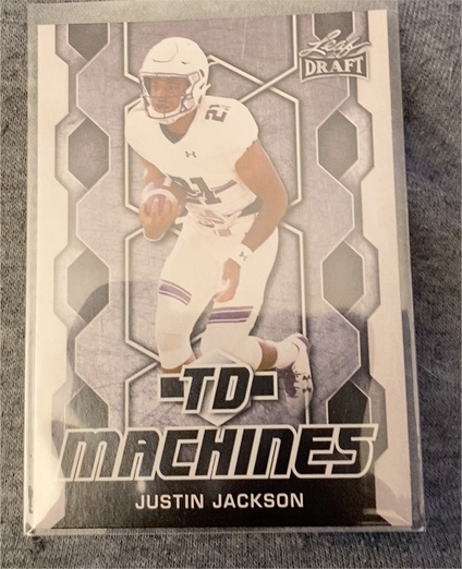 2018 Leaf Draft #TD-10 Justin Jackson TD Machines — front