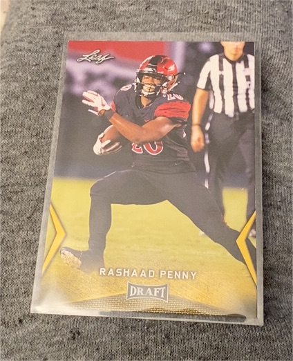 2018 Leaf Draft #47 Rashaad Penny — front