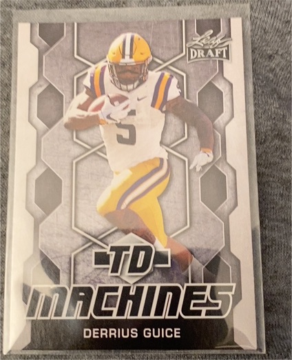 2018 Leaf Draft #TD-06 Derrius Guice — front