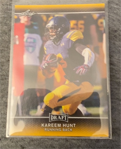 2017 Leaf Draft #46 Kareem Hunt — front
