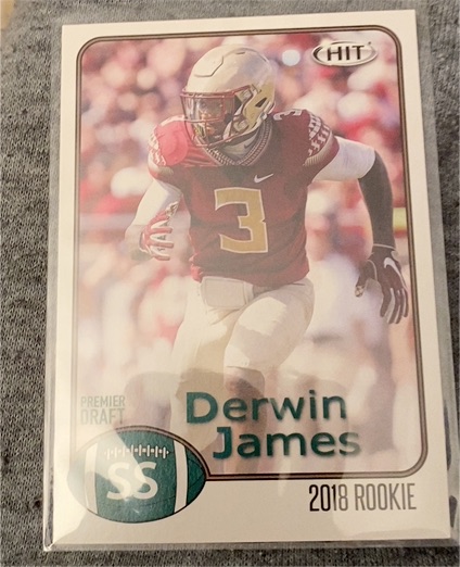 2018 SAGE Hit Premier Draft #4 Derwin James — front