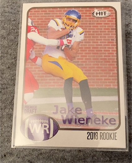 2018 Sage Hit #2 Jake Wieneke Rookie — front