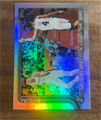 2025 Topps New Duo Excels #300 Victor and Fox Lead The Way — front