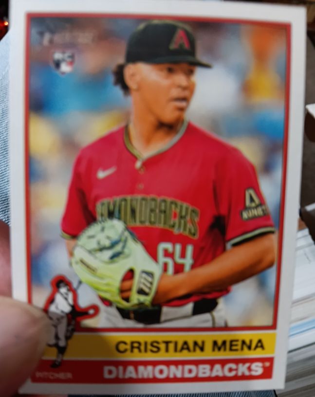 2025 Topps Heritage #134 Cristian Mena — front