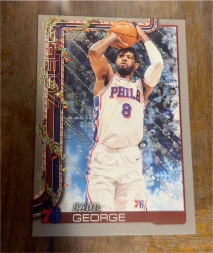2025-26 Topps Holiday Basketball #H19 Paul George — front