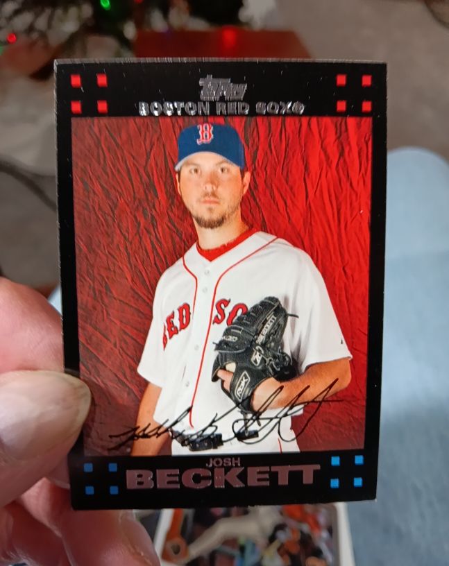 2007 Topps #444 Josh Beckett Boston Red Sox — front
