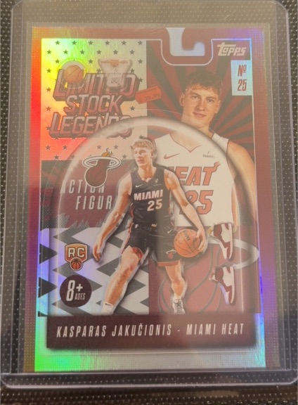 2025 Topps Limited Stock Legends #LST-20 Kasparas Jakučionis — front