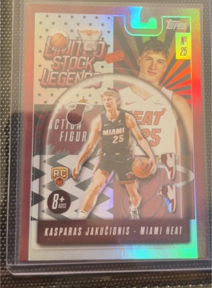 2025 Topps Limited Stock Legends #LST-20 Kasparas Jakučionis — front