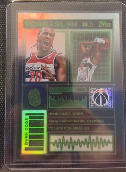 2025-26 Topps Scan & Slam #SS-16 Alex Sarr — front