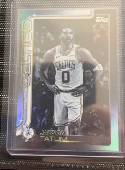 2025-26 Topps Basketball #1 Jayson Tatum Blackout — front