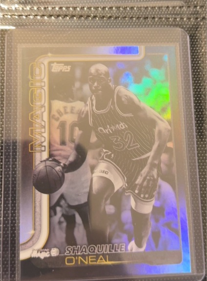 2025 Topps #260 Shaquille O'Neal Blackout Magic — front