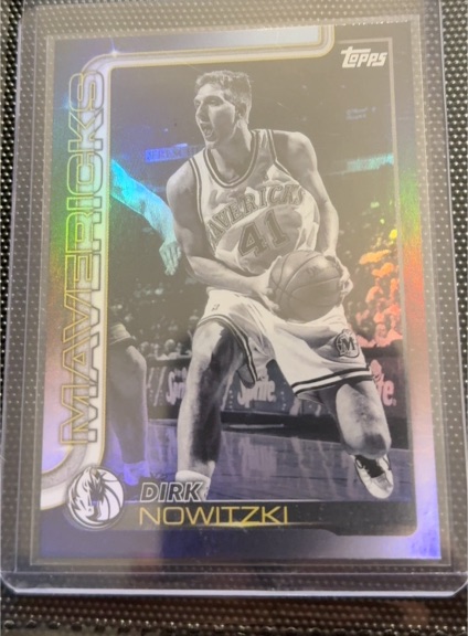 2025 Topps #252 Dirk Nowitzki Blackout — front