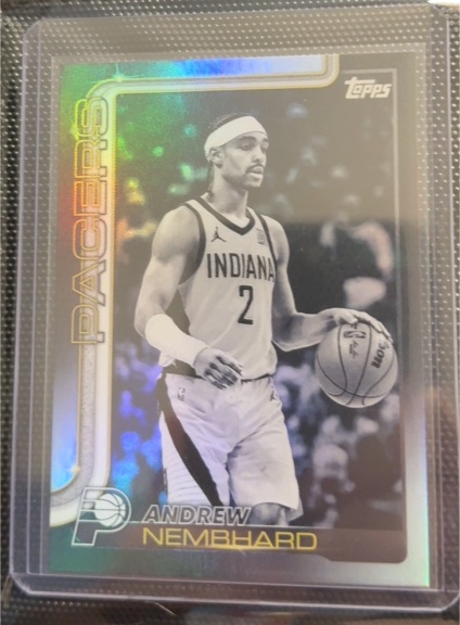 2025-26 Topps #52 Andrew Nembhard Blackout — front