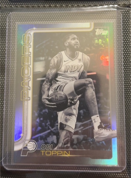 2025-26 Topps #51 Obi Toppin Blackout — front