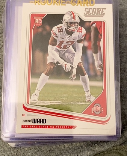 2018 Score #332 Denzel Ward — front