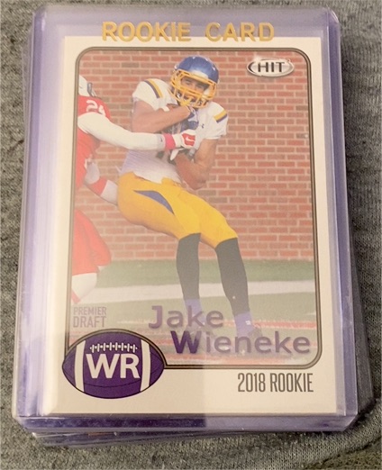2018 Sage Hit #2 Jake Wieneke — front