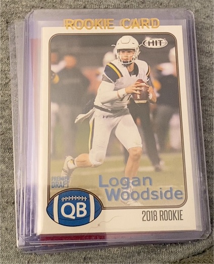 2018 Sage Hit #13 Logan Woodside Rookie Card — front