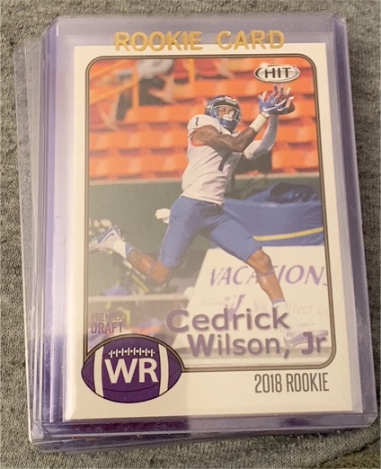 2018 Sage Hit #8 Cedrick Wilson Jr — front