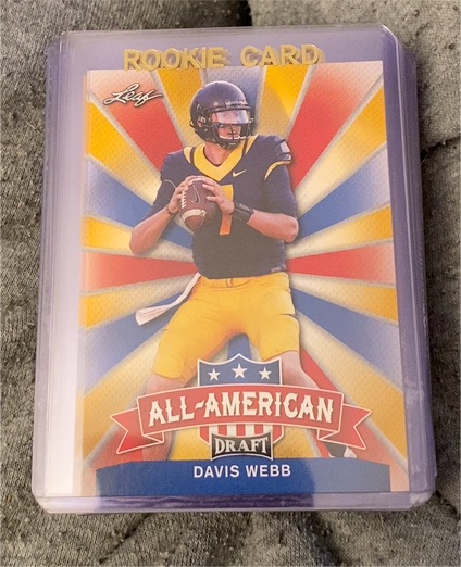 2017 Leaf Draft All American #AA-08 Davis Webb — front