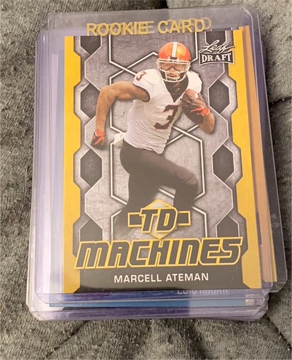 2018 Leaf Draft TD Machines Gold #TD-12 Marcell Ateman — front
