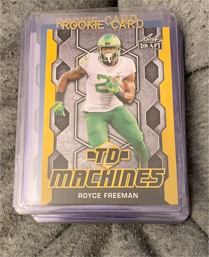 2018 Leaf Draft TD Machines #TD-17 Royce Freeman — front
