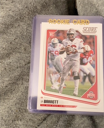 2018 Panini Score #423 J.T. Barrett — front