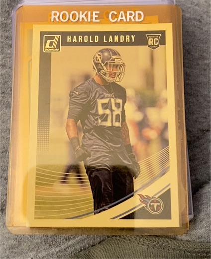 2018 Donruss #366 Harold Landry Rookie Card — front