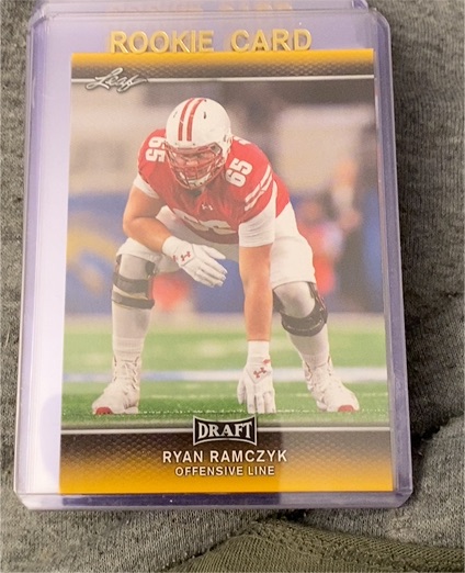 2017 Leaf Draft #50 Ryan Ramczyk — front