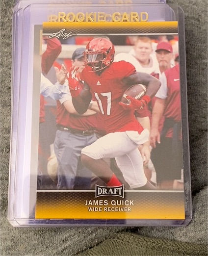 2017 Leaf Draft #17 James Quick — front