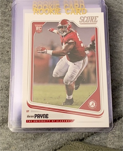 2018 Panini Score Football #414 Daron Payne — front