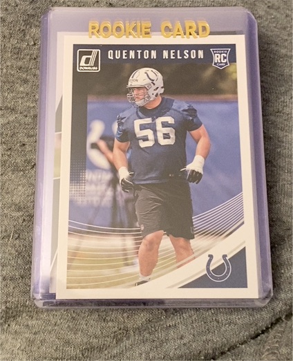 2018 Panini Donruss #351 Quenton Nelson Rookie Card — front
